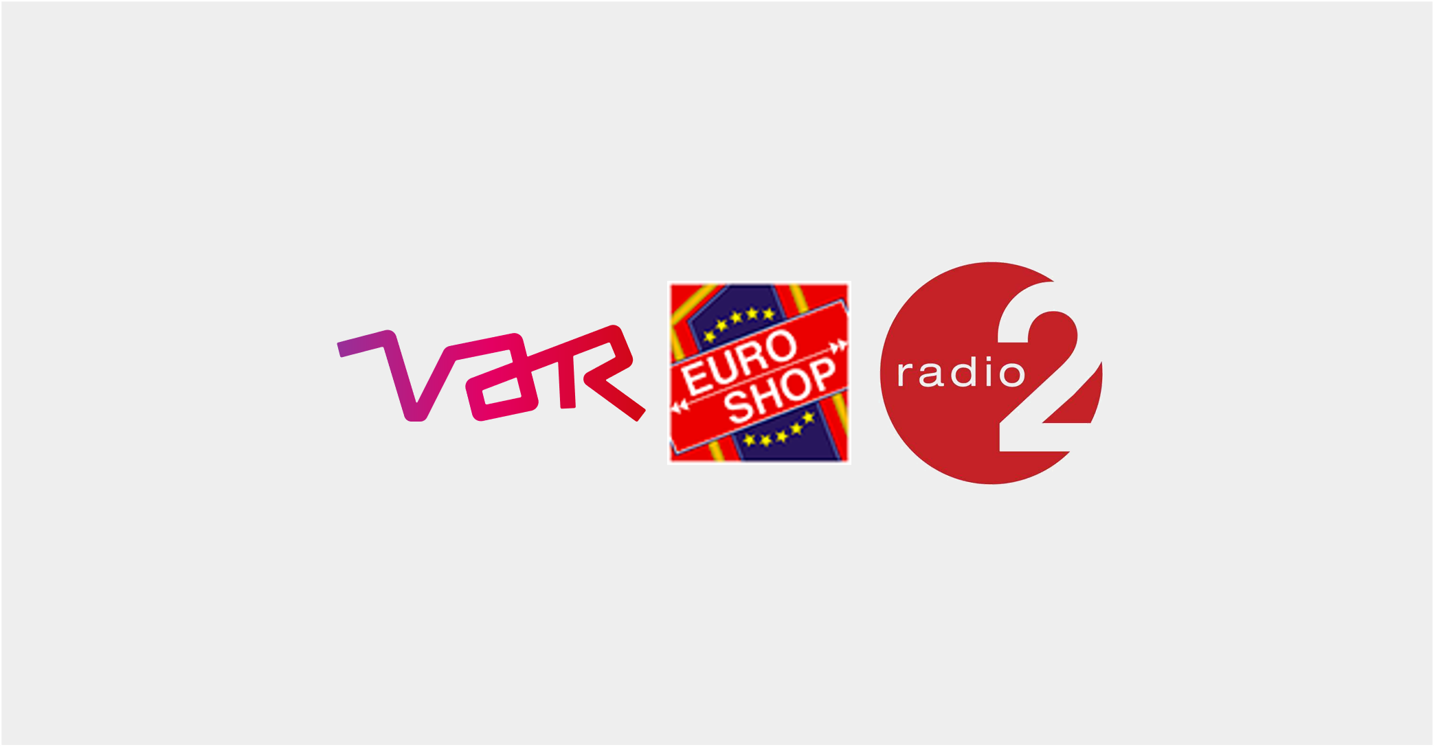 Var, Euro Shop and Radio2 logos